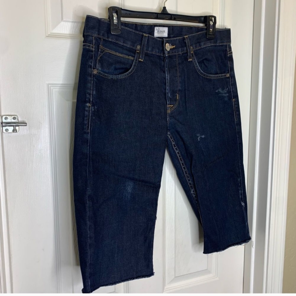 Hudson Byron Five Pocket Straight Button Fly Cut Off Shorts Size 32